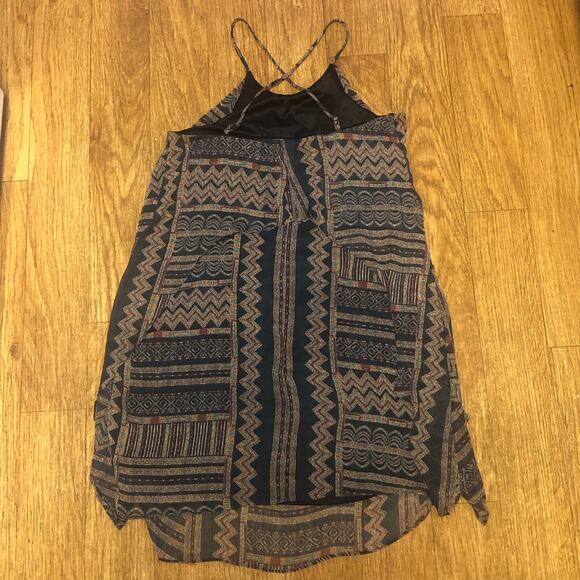 BCBGMaxAzria Aztec Ruffle Spaghetti Strap Slip Dress Size XS - Picture 11 of 14